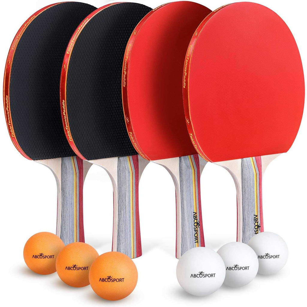 4 Premium Rackets 6 Balls Table Tennis Set M6950