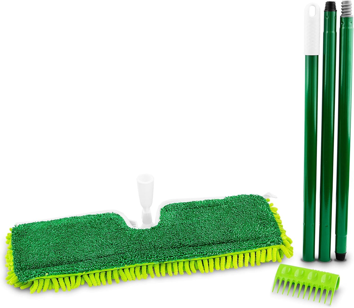 18" 2-Sided Microfiber Flat Mop with 49" Handle T356954
