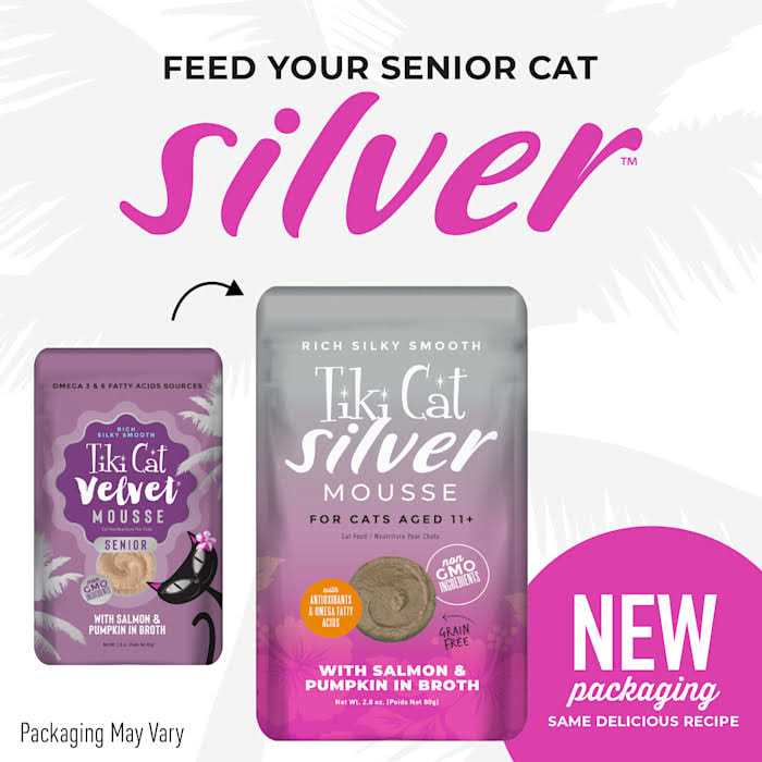 Tiki Cat Velvet Mousse Senior Salmon Wet Food B575