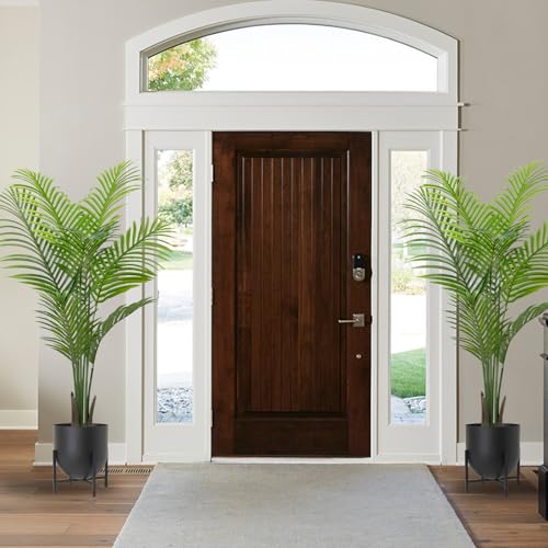Artificial Areca Palm Plant Faux Tropical Tree 6FT with 15 Trunks (2pack) A729189