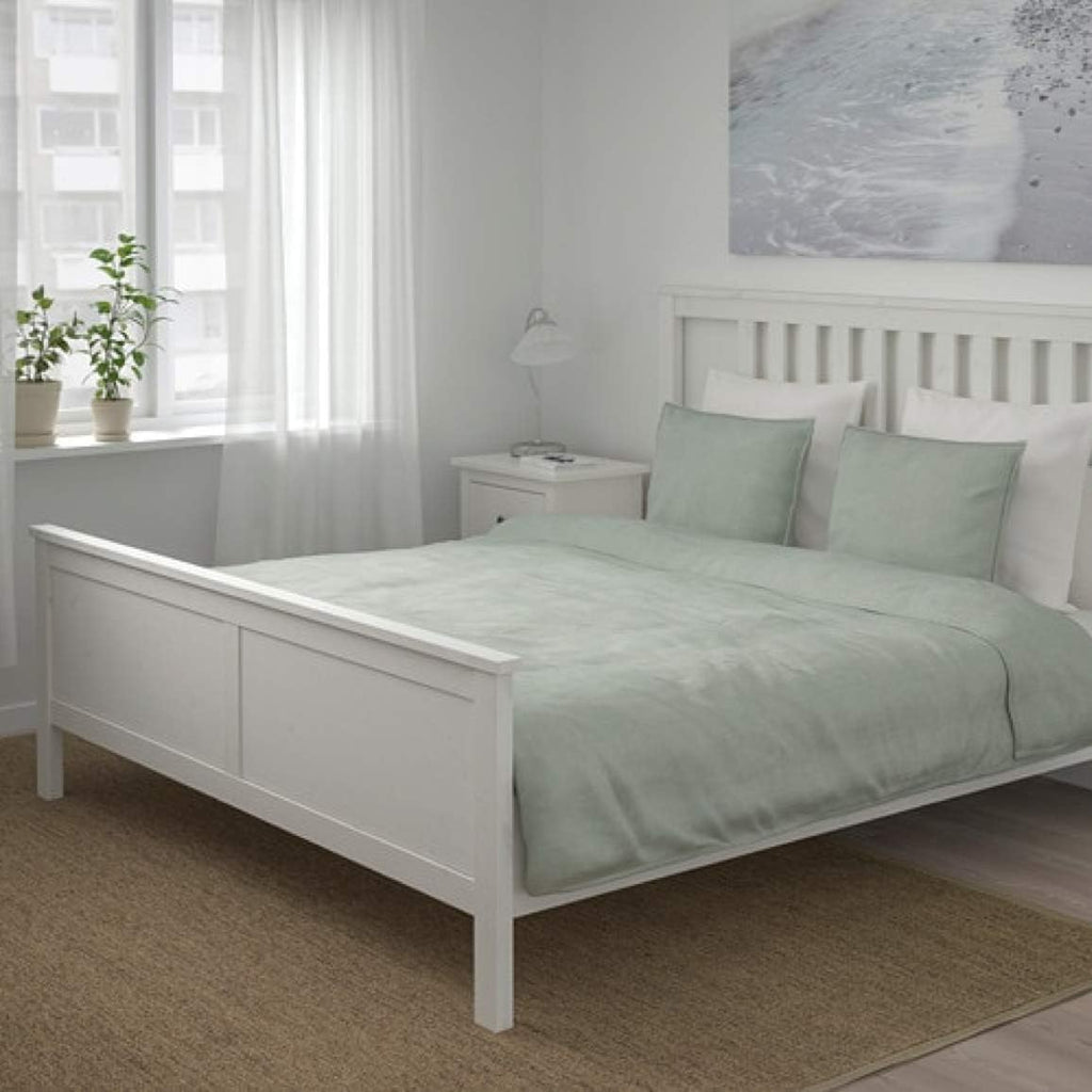 Green Stripe Duvet Cover and Pillowcases Full/Queen Y3471