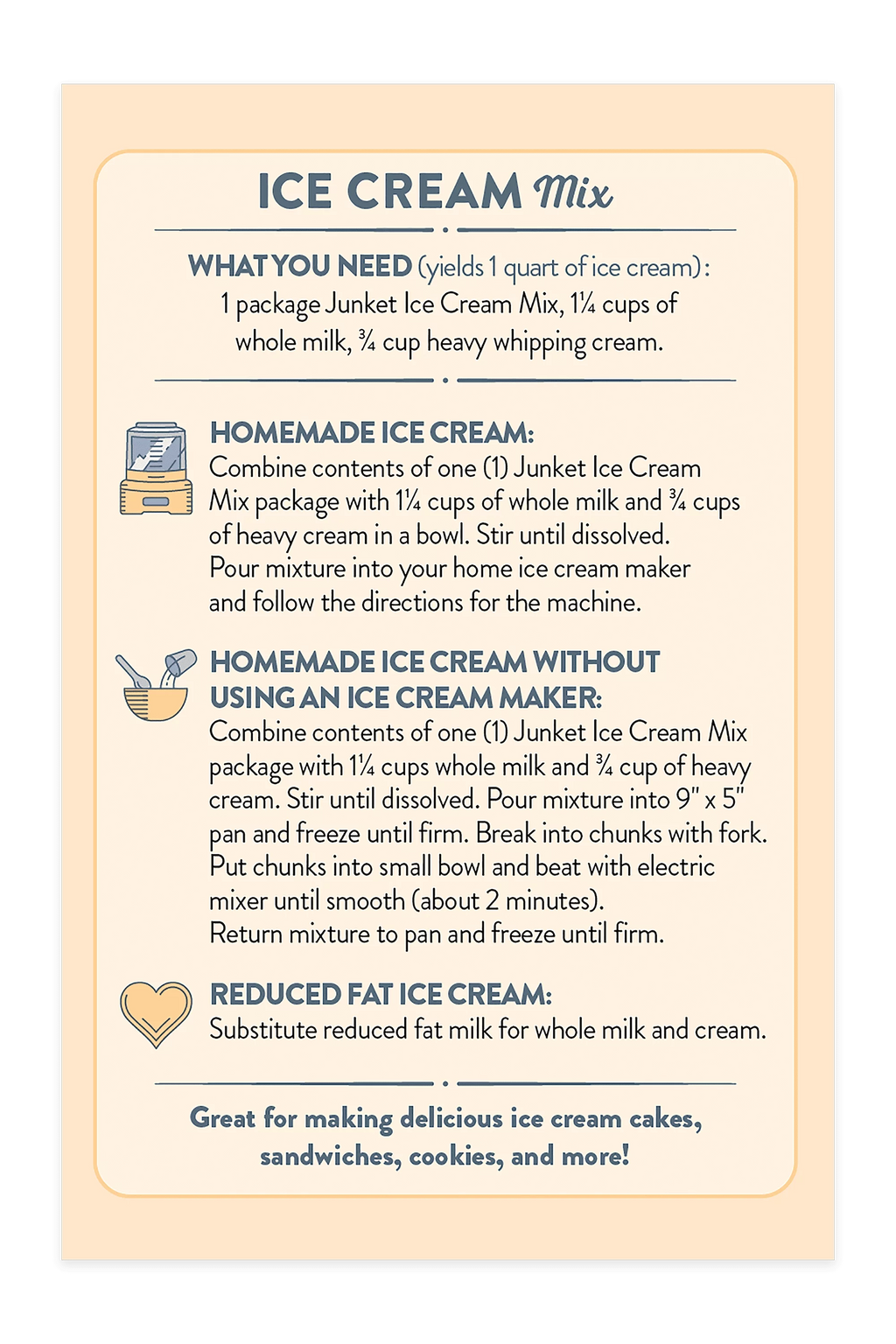 4 Total Ice Cream Mix L626