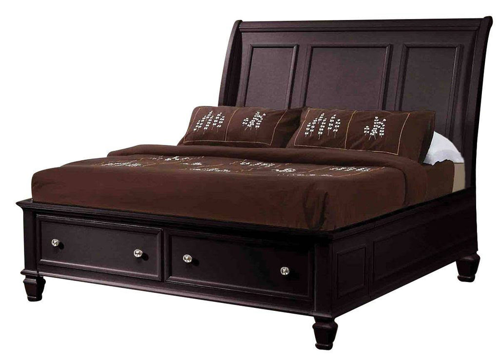 Cappuccino Queen Bed W88990