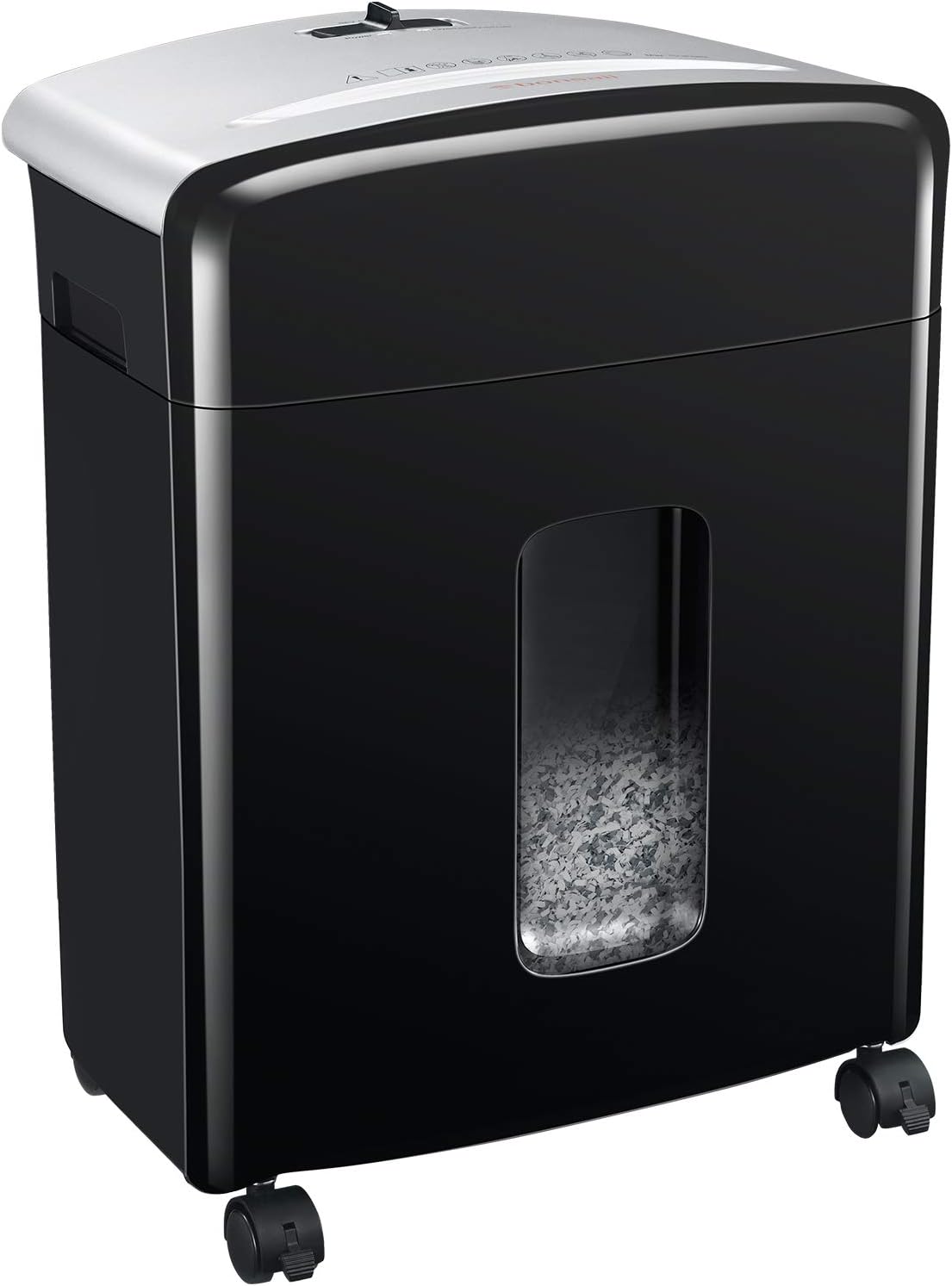 12-Sheet Micro Cut Paper Shredder with Pullout Basket M6084