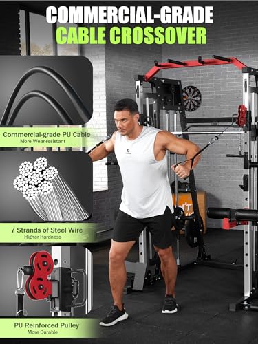 Heavy Duty Power Cage with Dual Pulley System R299