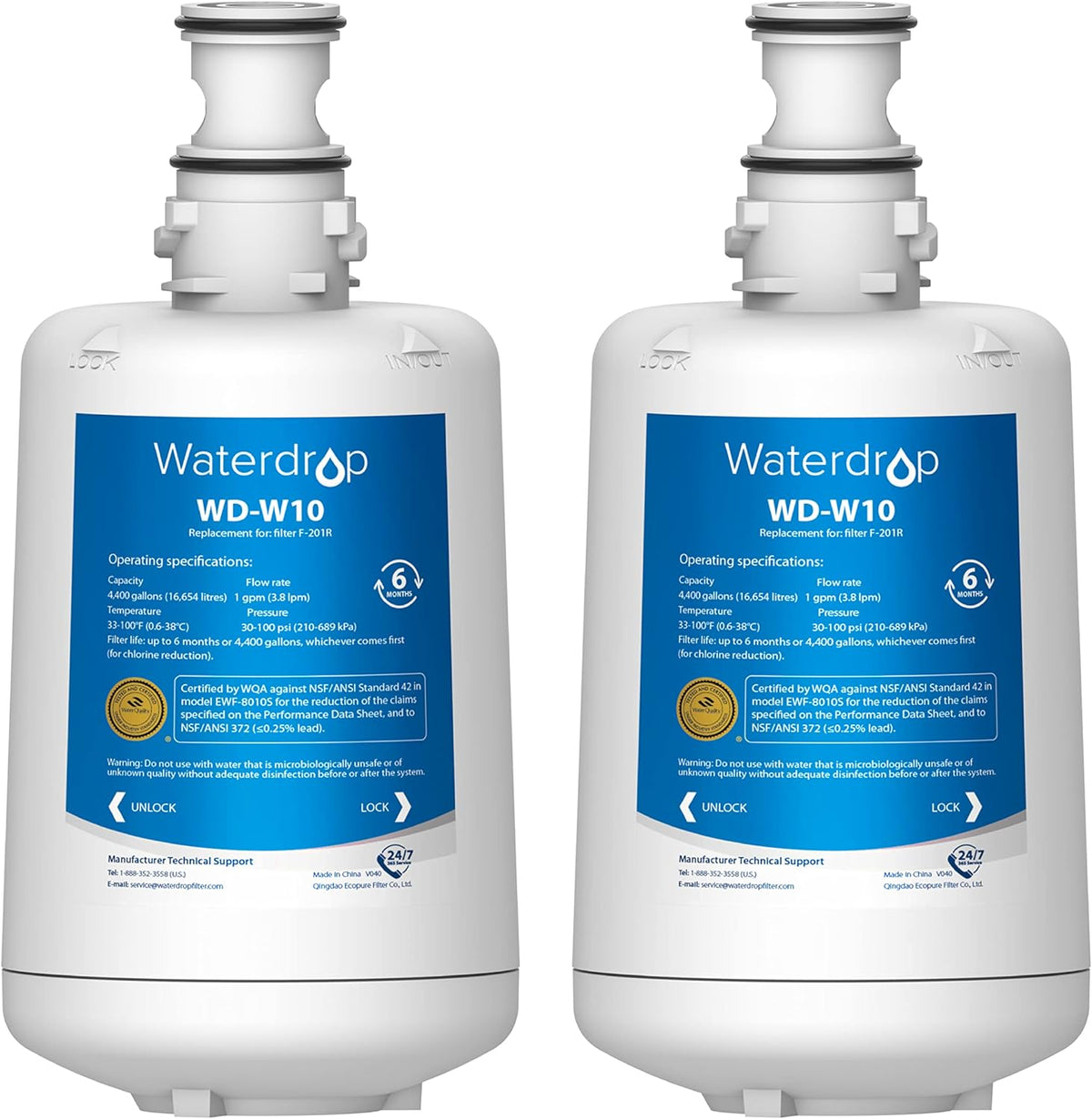 Water Filter Cartridge, pack of 2 L344