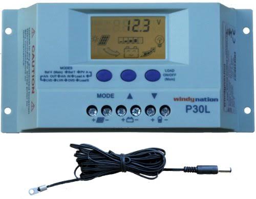 100 Watt Solar Panel Kit with LCD PWM Charge Controller + Solar Cable + MC4 Connectors + Mounting B J782002