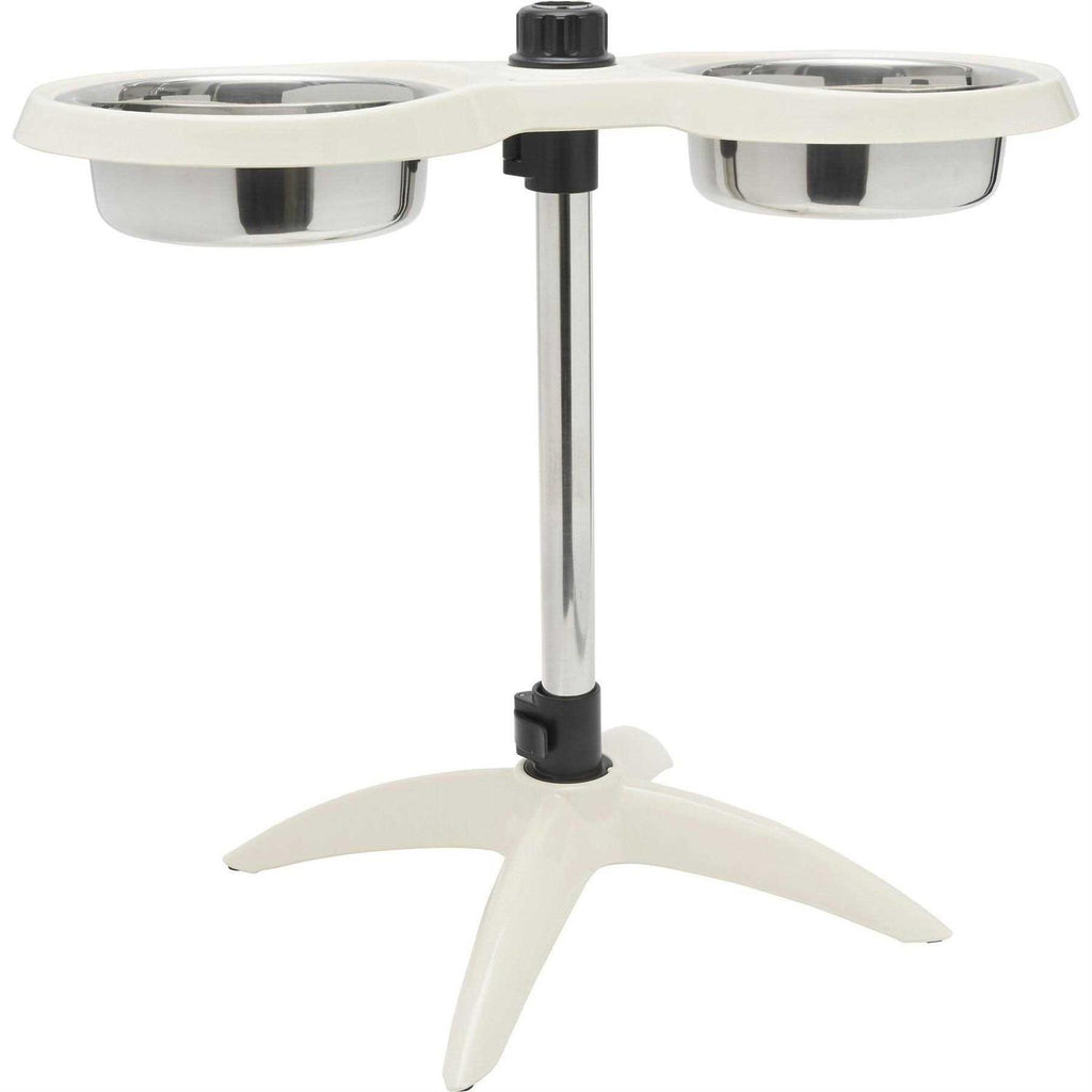 Adjustable Stainless Steel Double Elevated Dog Bowls B30253