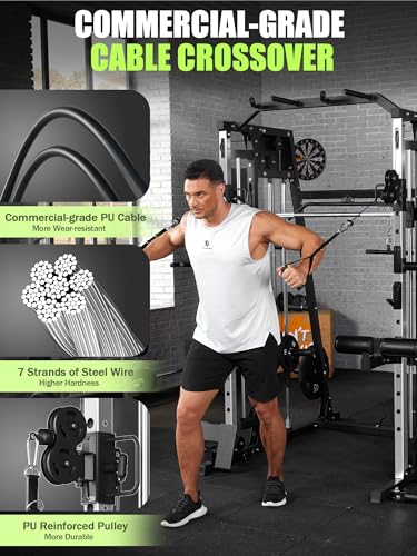 Heavy Duty Power Cage with Dual Pulley System R299