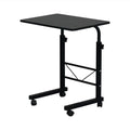 Black Mobile Laptop Desk Adjustable Side Table X3352