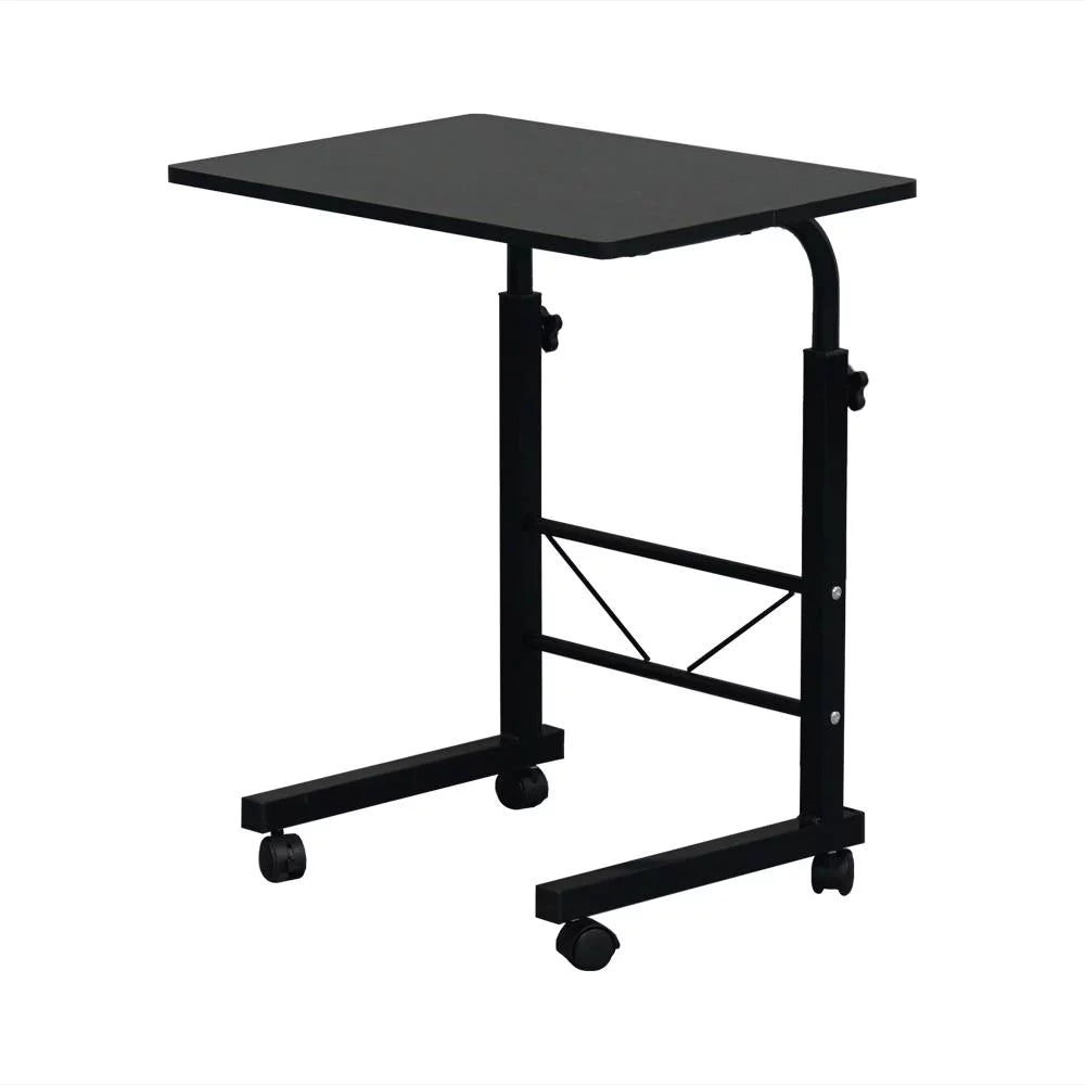Black Mobile Laptop Desk Adjustable Side Table X3352