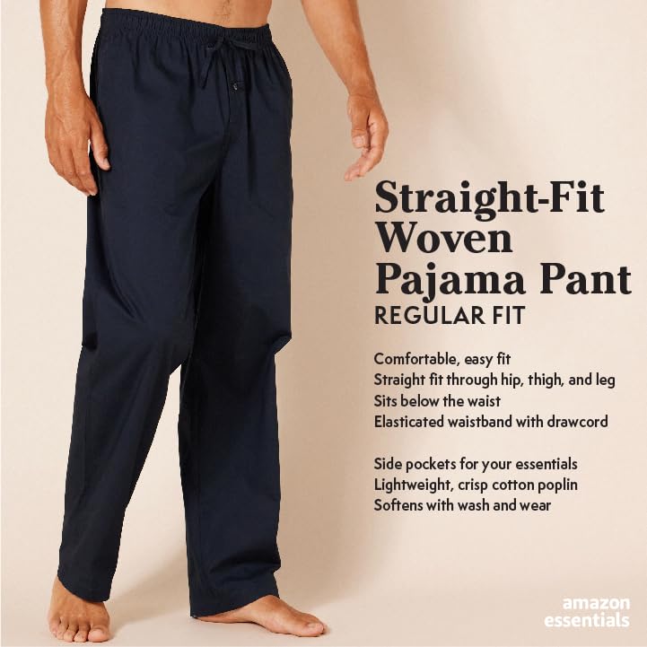 Straight-Fit Woven Pajama Pant T920