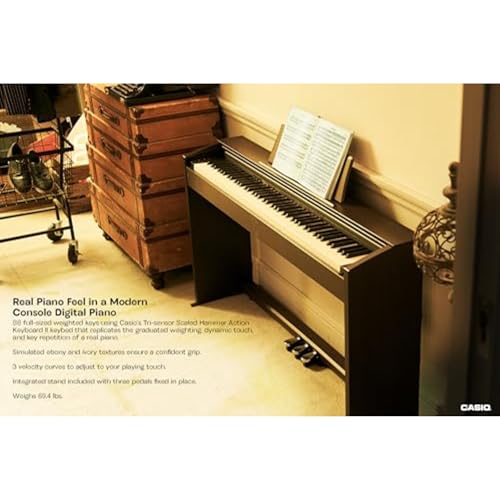 88-Key Weighted Console Digital Piano, Black T996