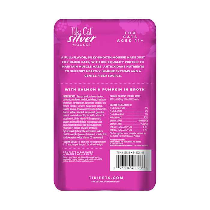 Tiki Cat Velvet Mousse Senior Salmon Wet Food B575