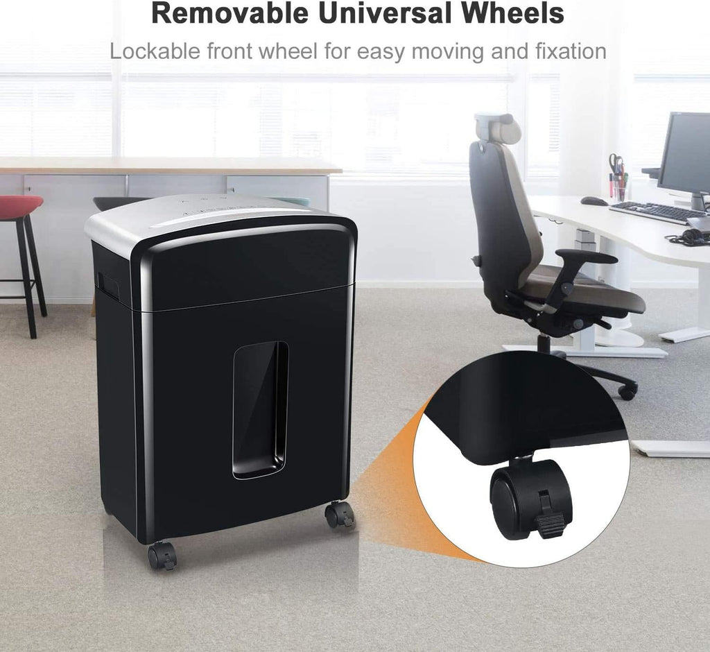 12-Sheet Micro Cut Paper Shredder with Pullout Basket M6084