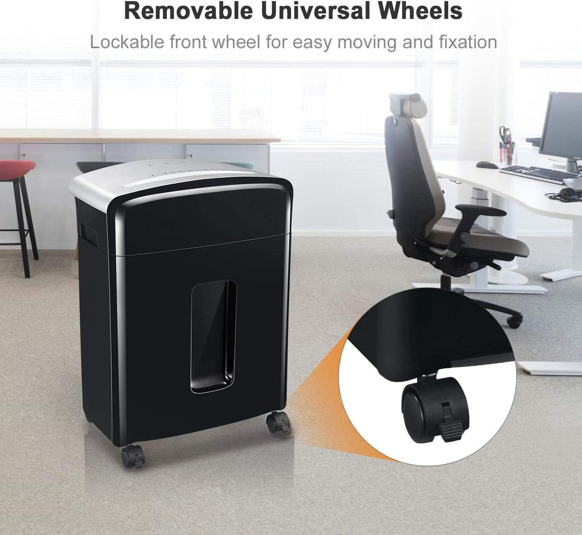 12-Sheet Micro Cut Paper Shredder with Pullout Basket M6084