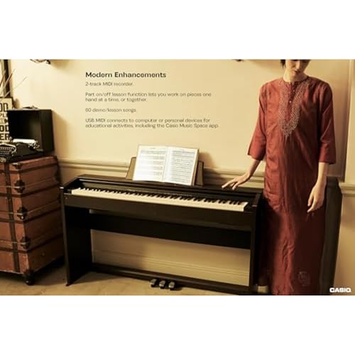 88-Key Weighted Console Digital Piano, Black T996
