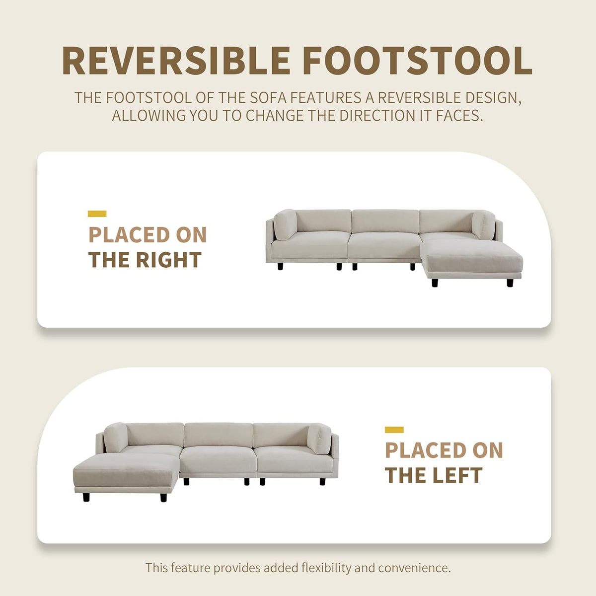 L Shaped Modular Sectional Sofa with Extra Wide Chaise and Polyester Blend Upholstery X5666