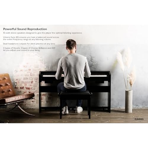 88-Key Weighted Console Digital Piano, Black T996