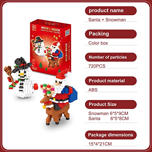 720 Pieces Christmas Building Block Set F65308