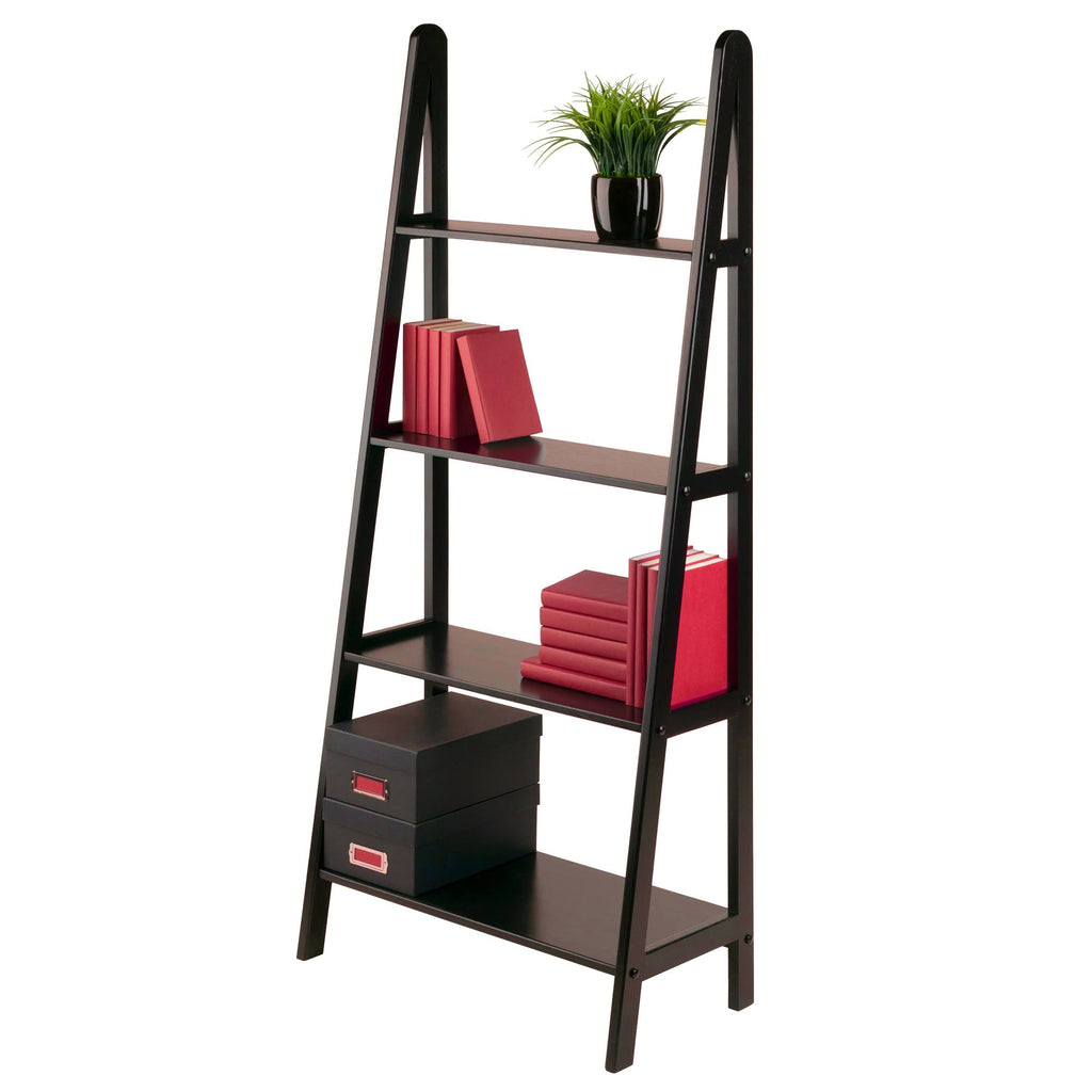 Espresso 4-Tier A-Frame Shelf W157
