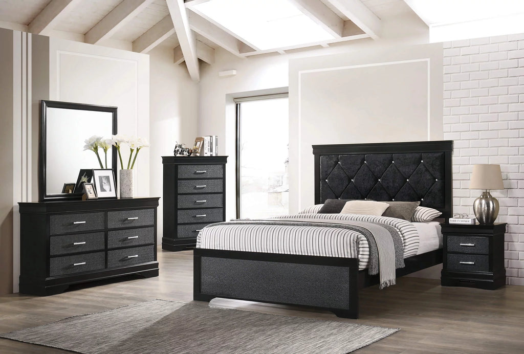 Queen Size Upholstered Bed Set W899838