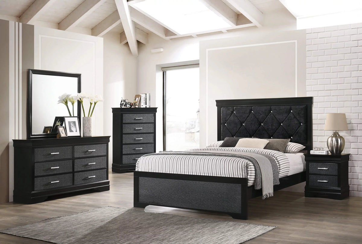 Queen Size Upholstered Bed Set W899838