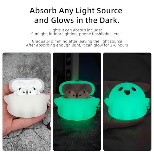 Glow in The Dark Soft Silicone Case Cover for AirPods 4 Y25677
