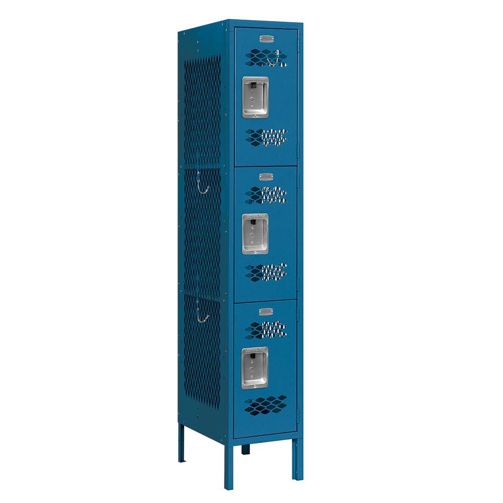 Triple Tier Vented Metal Locker K24885