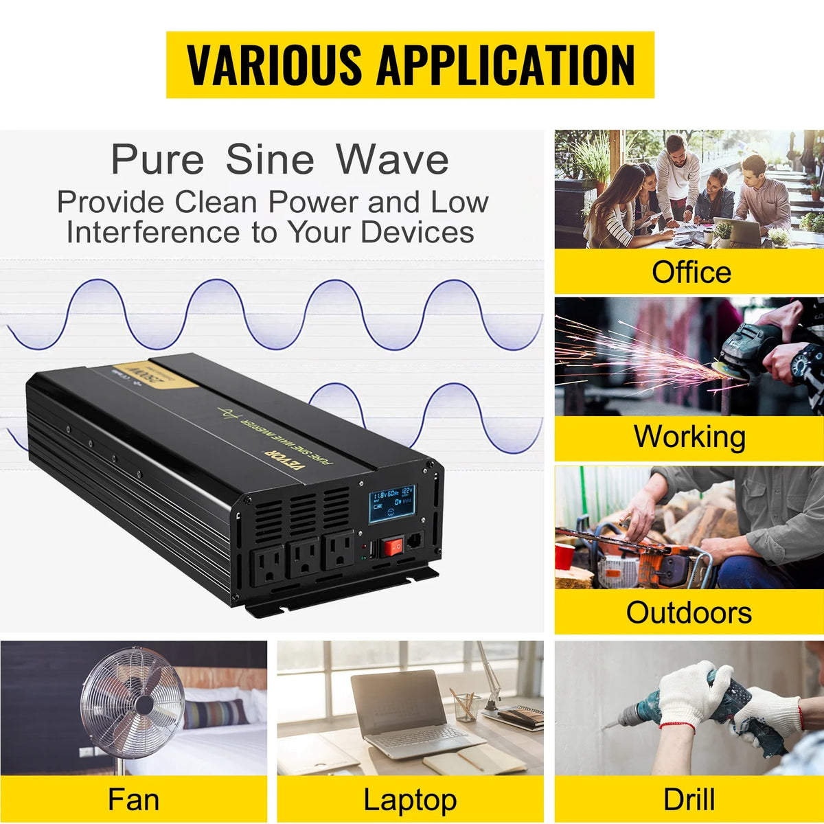 2500 W Pure Sine Wave Inverter X27531