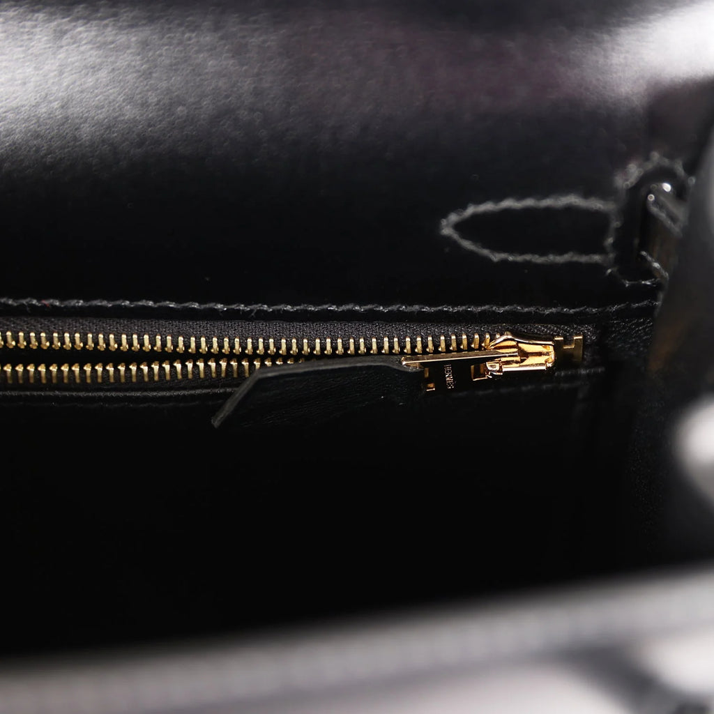 Black Leather Bag B966