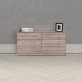 White 6 Drawer Double Dresser M44921
