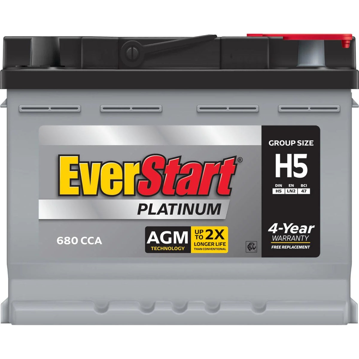 AGM Automotive Battery Group Size H5 12 Volt 680 CCA N93151
