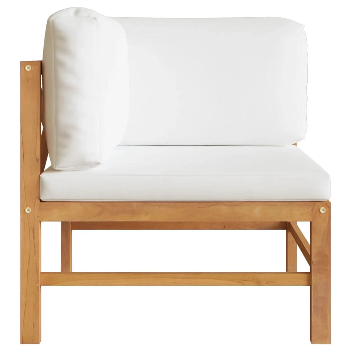 2 pcs Solid Teak Wood Corner Sofas with Cushions X118754
