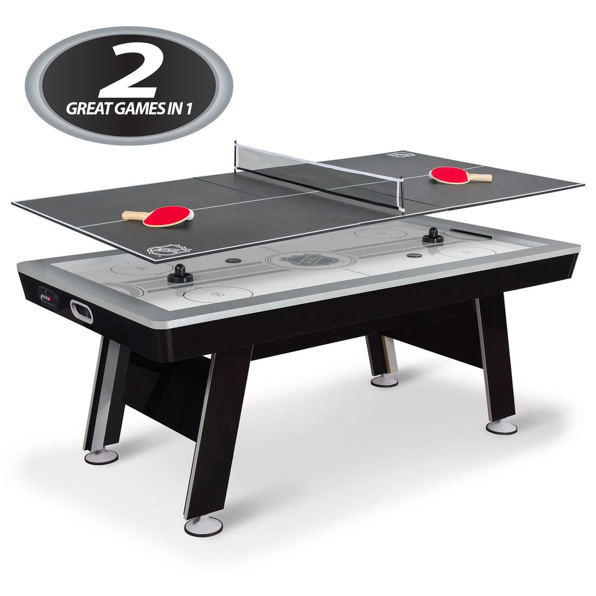 80” 2-in-1 Air Hockey Table with Table Tennis Top Y30033