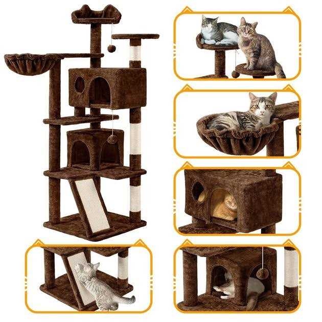 Plush Cat Tree & Condo Q197