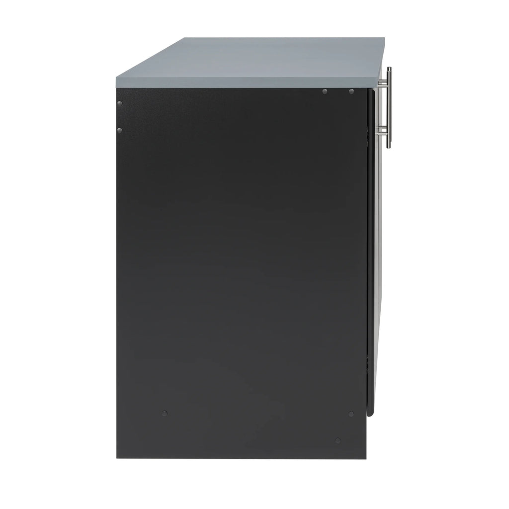 Black 32" Storage Cabinet with 1 Adjustable Shelf U25321