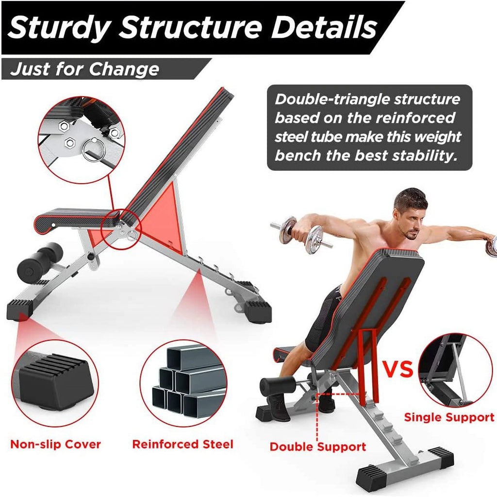 Adjustable Foldable Weight Bench S82728