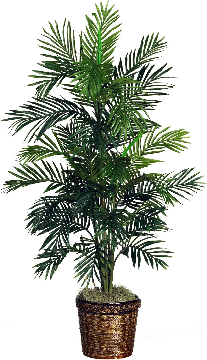 Areca Palm Silk Tree with Basket A89982