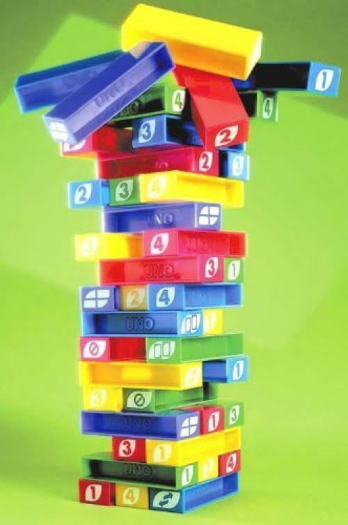 Mattel Uno Stacko Japon Ver. Balance Jeu Partyfamilyentertainment F/S - Megean I649
