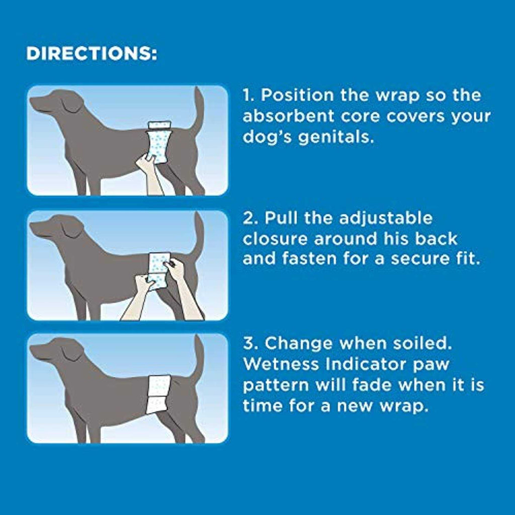 Disposable Male Dog Wraps K57266
