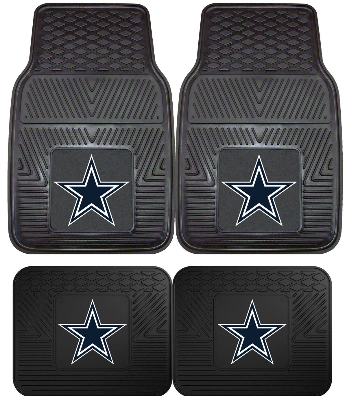 4 Piece Heavy Duty Vinyl Car Mats D4873