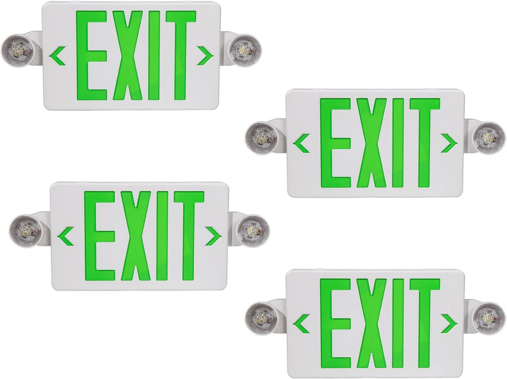 4PCS LED Exit Sign with Emergency Lights W819408