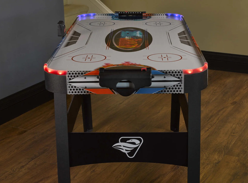 54 LED Air Hockey Table with 2 Pushers and Puck D32505