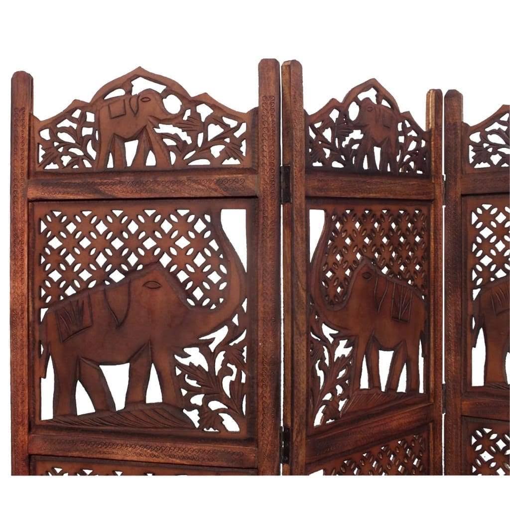 Carved Wood Room Divider B98746