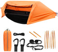 Orange Lightweight Camping Hammock Tent with Mosquito Net and Rainfly U7617