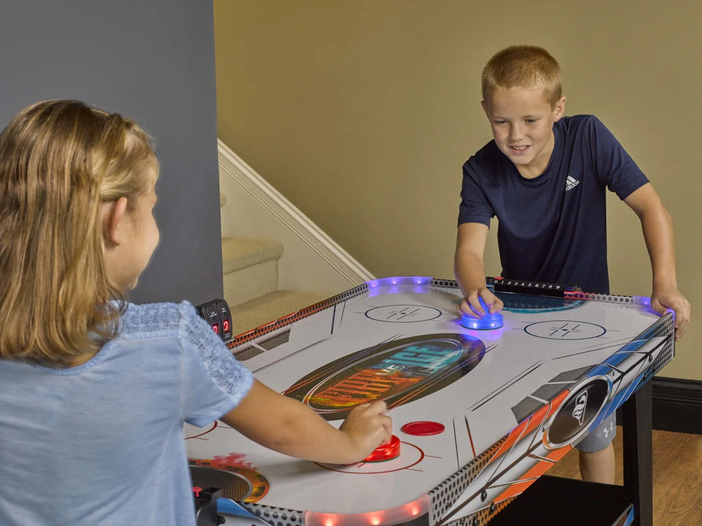 54 LED Air Hockey Table with 2 Pushers and Puck D32505