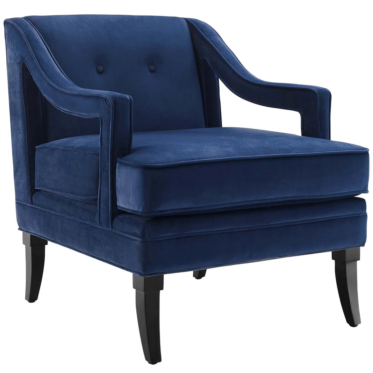 Navy Performance Velvet Set of 2 Living Room Set E500346