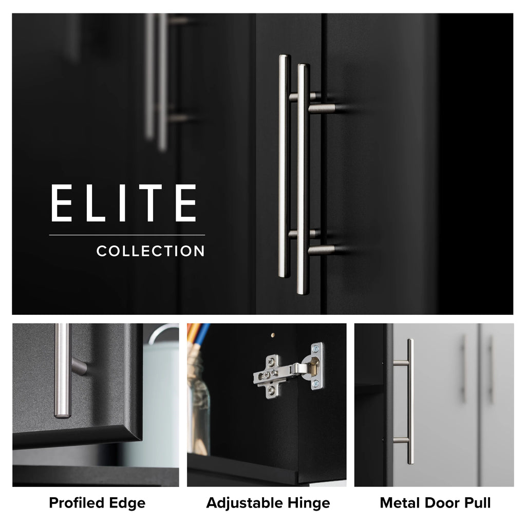 Black 32" Storage Cabinet with 1 Adjustable Shelf U25321