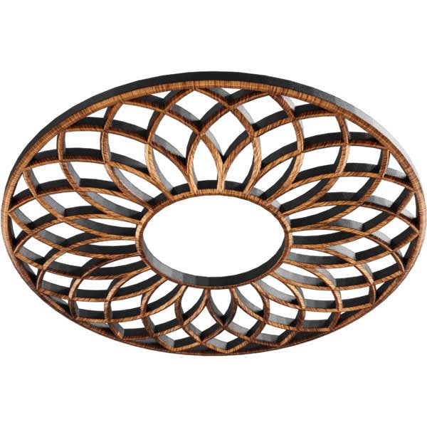 24x22OD x 8 1/4x22ID x 3/4x22P PVC Pierced Ceiling Medallion O797082